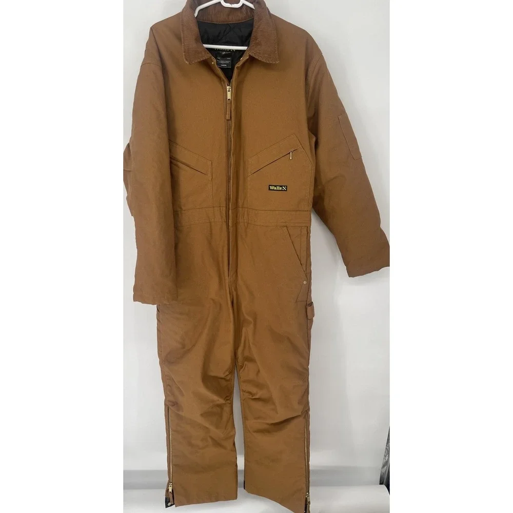 Walls Work Wear Quilted Liner Mechanics Coveralls Men's M Pit To Pit 24 Inseam29